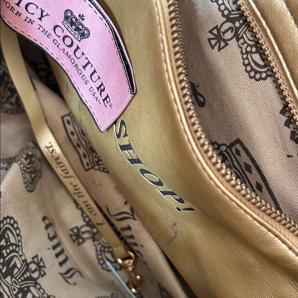 Juicy Couture Brown and Black Suede Tote - Picture 7 of 10